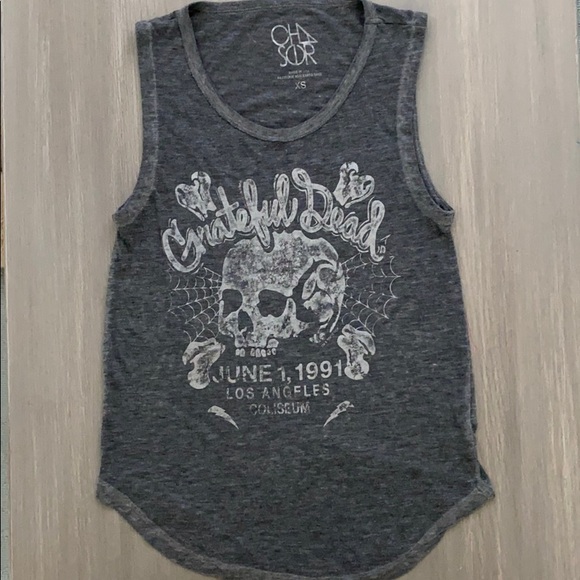 Chaser Tops - Chaser Grateful Dead Burnout Tank XS